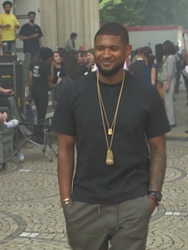 Usher marching